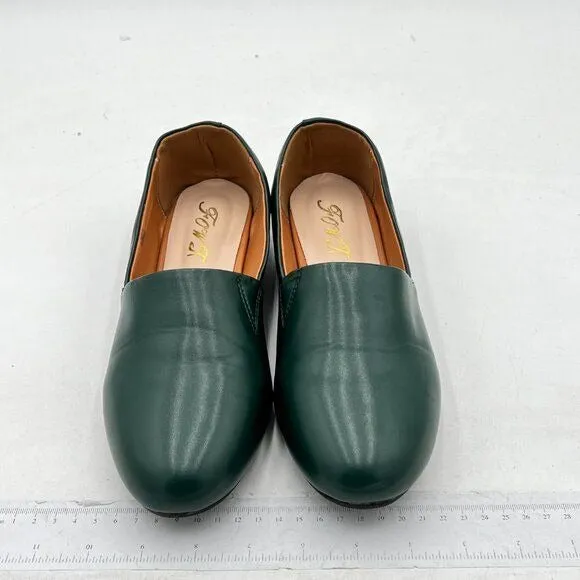 Women Fashion Closed Almond Toe Pumps Solid Color Loafer Flats Cozy Party