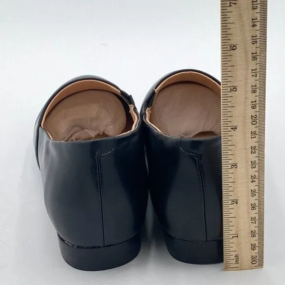 Women Fashion Closed Almond Toe Pumps Solid Color Loafer Flats Slip On Cozy Part