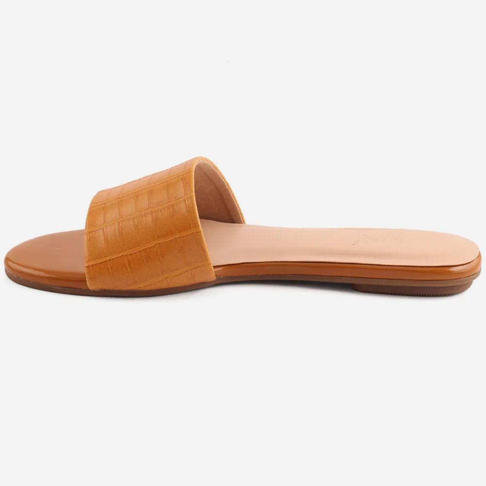 Women "LILY" Matt Slip On Slippers