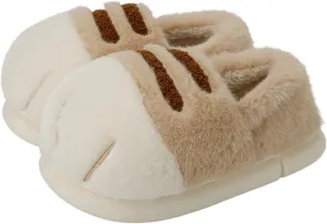 Women's Cat Paw Slippers, 3D Plush, Pink, One Size, Anti-Slip, Warm, Comfortable, Home, Office, Travel