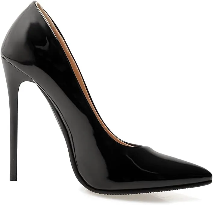 Women's Men's Pointed Toe High Hell Plus Size Slip On Stiletto Wedding Party Dress Pumps Shoes