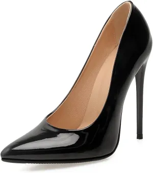 Women's Men's Pointed Toe High Hell Plus Size Slip On Stiletto Wedding Party Dress Pumps Shoes