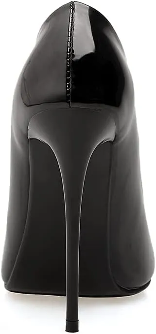 Women's Men's Pointed Toe High Hell Plus Size Slip On Stiletto Wedding Party Dress Pumps Shoes