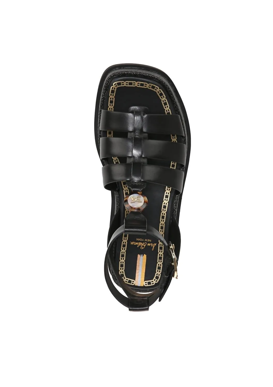 Women's Naima Platform Gladiator Sandal In Black Leather