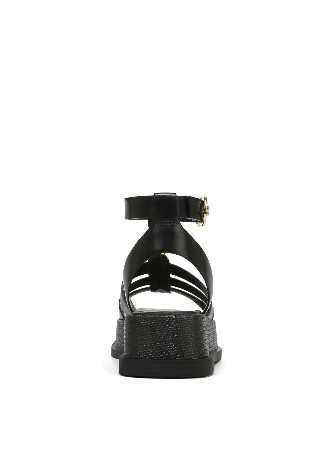 Women's Naima Platform Gladiator Sandal In Black Leather