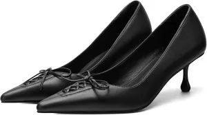 Women's Pointed Pumps Sexy Stiletto Heels Closed Pumps Comfortable Stylish Slip-On Dress Shoes for Party Wedding Proms Work Shoes