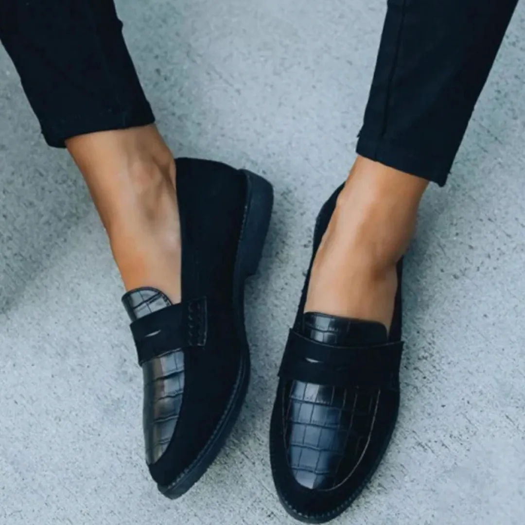 Women's Stylish Slip-On Loafers | Black
