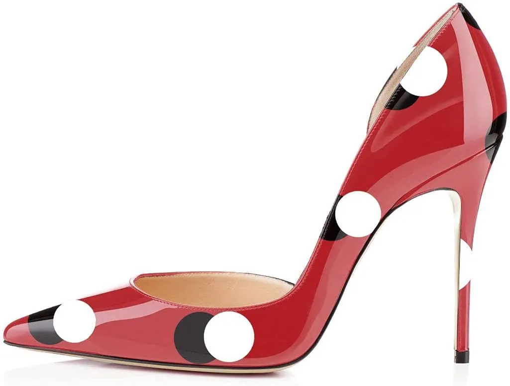XYD Women Sexy High Heel Pumps Formal Event Closed Pointy Toe Slip-on D'Orsay Dress Office Shoes