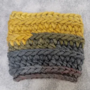 Yellow & Gray Cup Cozy