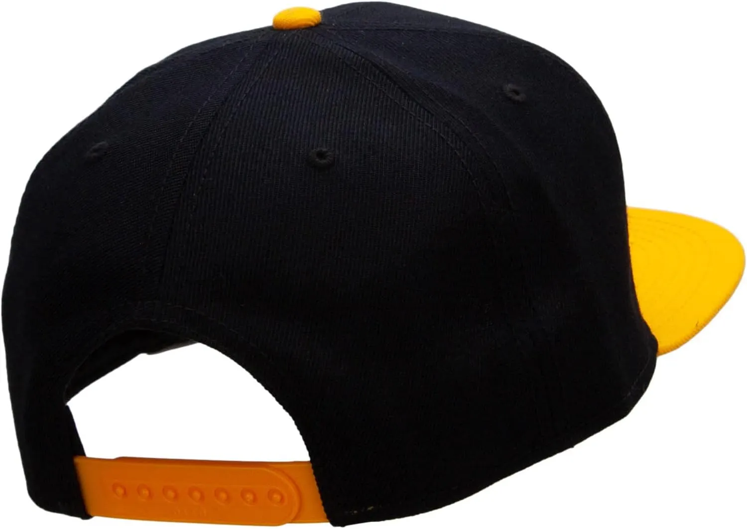 Yellow Lighting Bolt Patched Wool Blend Pro Style 2 Tone Snapback