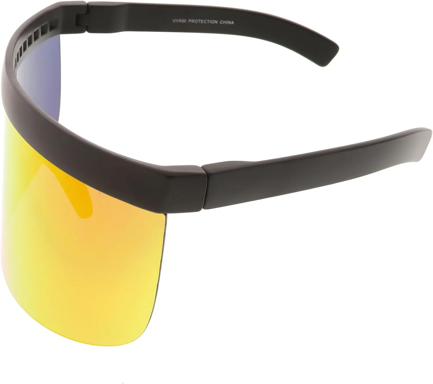 zeroUV Visor Sunglasses for Men and Women, Futuristic Face Shield Glasses with UV400 Protection 172mm