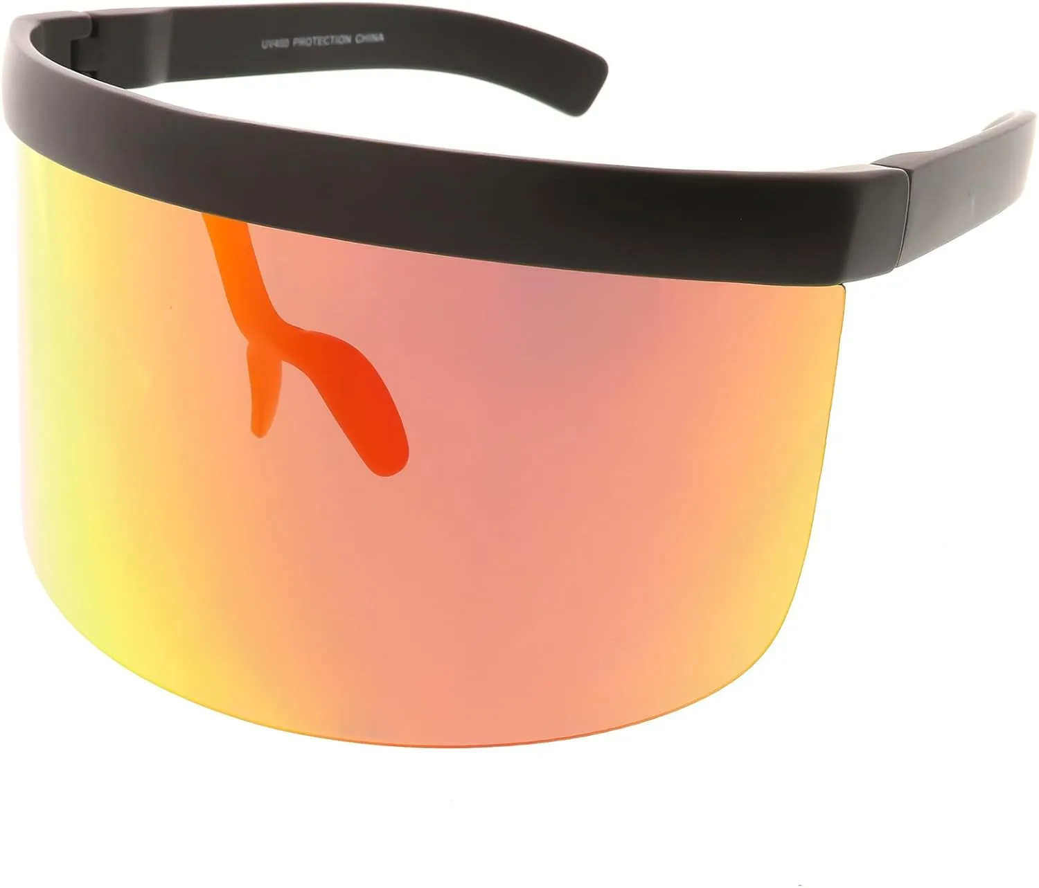 zeroUV Visor Sunglasses for Men and Women, Futuristic Face Shield Glasses with UV400 Protection 172mm